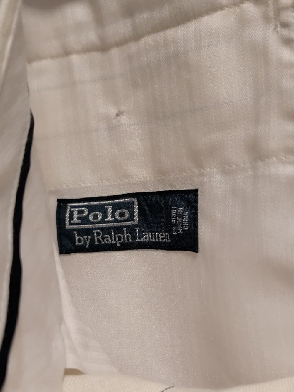 Polo by Ralph Lauren Men's Linen Suit Trouser - Pinstripe